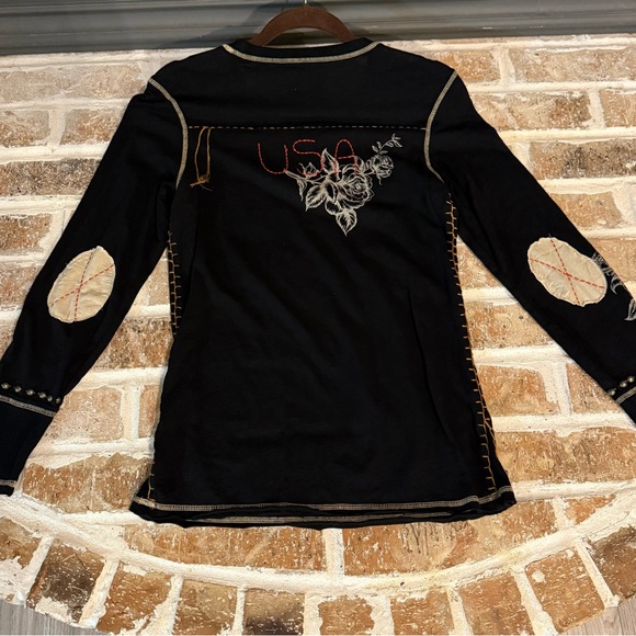 Double D Ranch Black Let Freedom Ring long sleeve tee - Picture 5 of 6